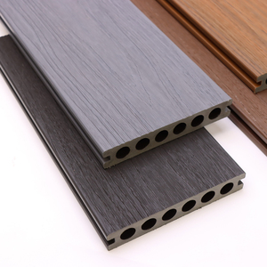 Madera Plástico Compuesto WPC Decking Piso <span class=keywords><strong>Terraza</strong></span> Color Natural para uso externo para yate Piso Teak Ipe para parque al aire libre - Product Image 1