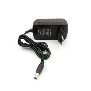 SMPS-12W-E011 EU Cắm DC Nối 5.5 Mét * 2.5 Mét 12V 1A Plug-In Adapter Điện Cho CCTV Cung Cấp Điện Với CE FCC ROHS Phê Duyệt