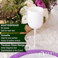 Verre à vin de mariage acrylique blanc réutilisable de haute qualité tasse à vin rouge en plastique incassable
