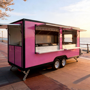 Remolque de Comida de Lujo Totalmente Equipado, Carrito de Té Boba, Smoothies, Postres, Panqueques, Helados, Camión de Comida en Venta, EE. UU., Alemania - Product Image 1