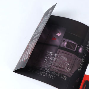 Hardcover Thriller Novel Printing <b>Red</b> Mystery Crime Book Black Cover Perfect Binding Custom Sprayed Edges with Foil Stamping - Product Image 6