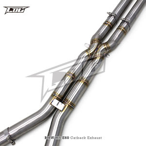 Auto Valvetronic Catback para <span class=keywords><strong>BMW</strong></span> <span class=keywords><strong>M5</strong></span> E60 5.0L 2003-2010 SUS304 Acero inoxidable Catback escape X tubo diseño silenciador escape - Product Image 3