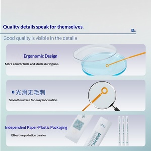 Bkmamlab – Écouvillon d'inoculation biologique jetable en plastique, stérile, pour prélèvement et culture tissulaire en laboratoire microbien - Product Image 3