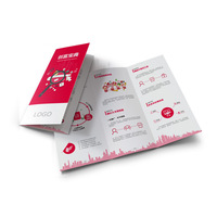 Brochure personnalisée en papier offset à trois volets, impression de cartes de vœux, dépliant promotionnel pour cosmétiques et bijoux, brochures