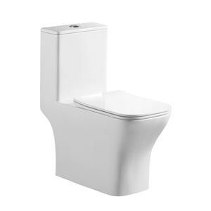 Luxury Toilets Ceramics <strong>White</strong> Wc One Piece Sanitary Ware Toilet Set Seat Bowl for Hotel <strong>Bathroom</strong> - Product Image 6