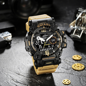 SMAEL – <span class=keywords><strong>montre</strong></span> numérique de style 8072G pour hommes, haute vente, OEM & ODM sport chrono, double analogique, 2021 - Product Image 3