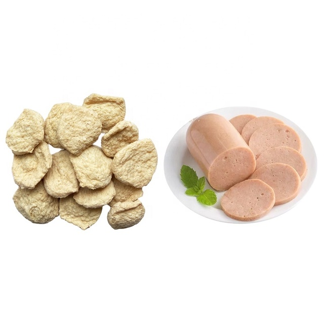FREE SAMPLE Textured Vegetable Protein TVP Low Fat Textured Soy Protein Vegetarian Meat Pork Customizable Soy Protein & Shape