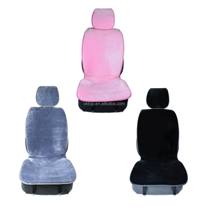 Fundas de Asiento de <span class=keywords><strong>Coche</strong></span> de Piel de Oveja Auténtica al por Mayor, Tapicería de Automóvil de Piel, Tamaño Estándar - Product Image 3