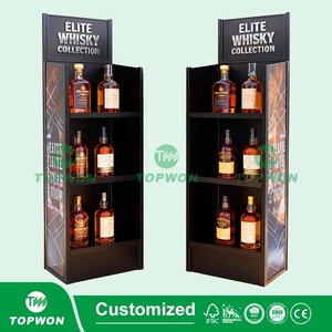 Custom Retail Store Metal <strong>Display</strong> <strong>Rack</strong> 3 Tier Metal <strong>Display</strong> Stand Beer Beverage Liquor Whisky Vodka Wine Metal <strong>Display</strong> <strong>Rack</strong> - Product Image 3