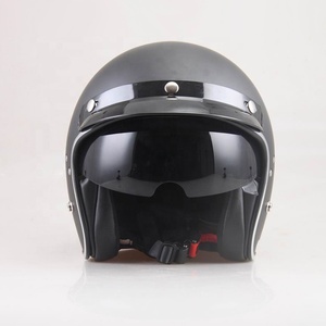 Casco de carreras con certificación DOT & ECE, ABS, doble visera abatible, tamaño XL, casco de motocicleta de media cara abierto con forro de espuma, precio de fábrica - Product Image 4