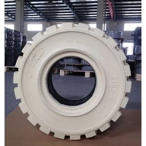 Chariots élévateurs à pneus pleins pour levage de fûts - Blanc/Noir 6.00-9 28x9-15 6.00x9 7.00x12 28 9 15 à trous - Product Image 6