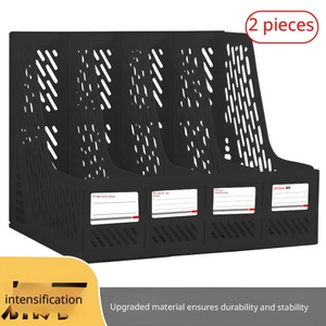 ที่เก็บเอกสารแบบ 4 ช่อง ผลิตตามสั่ง OEM ODM ขายส่งจำนวนมาก ที่วางเอกสารตั้งโต๊ะ ชั้นวางนิตยสารสำนักงาน - Product Image 4