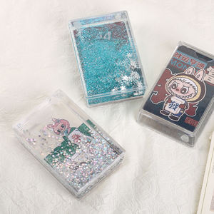 Vente en gros de cadeaux artistiques, cadres photo miniatures avec <span class=keywords><strong>film</strong></span> pailleté, cadre photo en acrylique liquide personnalisé de 2x3 pouces avec eau et paillettes - Product Image 2