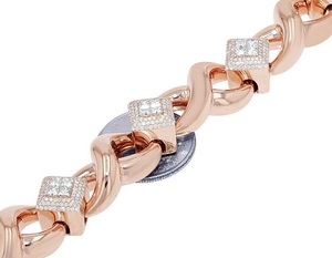 Luxury Gold Plated Moissanite Hip Hop Cuban Link Bracelet in 925 Sterling Silver for Stylish <b>Men</b> and Women Daily Wear - Product Image 1
