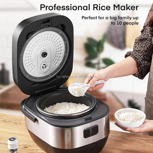 Cuisinière à riz électrique de haute qualité 8 tasses, faible en sucre et glucides, 4 <span class=keywords><strong>litres</strong></span>, avec fonction maintien au chaud automatique et cuve intérieure en acier inoxydable non revêtue - Product Image 3