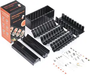 Sushi Making Kit Mold Food Grade Plastic, Sushi Maker Arroz Vegetal Carne Diy Sushi Kit Machine Utensílios de cozinha