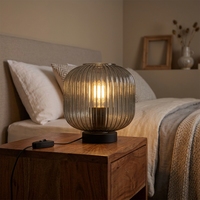 Lampes de décoration de chambre, lampe de table rétro nordique, lampe en métal, lampe en verre, lumière d'intérieur pour la maison