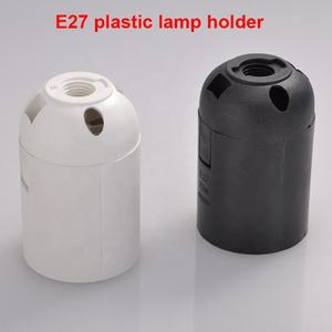 Accessoires de lampe de table, douilles <span class=keywords><strong>E27</strong></span> <span class=keywords><strong>E14</strong></span>, clip sur douille en plastique, <span class=keywords><strong>noir</strong></span> et blanc, douille d'ampoule, pièces d'éclairage - Product Image 4