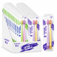 Brosse à dents manuelle pour adultes de haute qualité, écologique, avec poils en PBT, prise en main confortable, pour une utilisation en salle de bain
