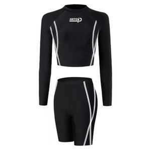 HR- 80829, traje de buceo para <span class=keywords><strong>mujer</strong></span>, traje de buceo cálido de <span class=keywords><strong>dos</strong></span> <span class=keywords><strong>piezas</strong></span>, traje de baño para surfista, traje de <span class=keywords><strong>neopreno</strong></span> con lanza - Product Image 1