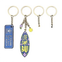 Porte-clés en métal pour voiture, personnalisables, en alliage de zinc, avec logo émaillé, sublimables, mignons, accessoires promotionnels, vente en gros