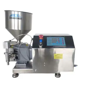 Máquina de llenado de líquidos semiautomática de crema de jarabe de champú de pintura de servomotor