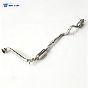 ระบบท่อไอเสียสมรรถนะสูงสำหรับรถแข่ง Honda Civic VIII 1.8L 2.0L R18A K20 เชื่อมด้วยเทคนิค TIG ผลิตจากเหล็ก T304 แบบติดตั้งได้โดยตรง - Product Image 1
