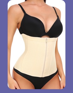 Buiktrainer met rits voor dames, hoge compressie, buikcontrole, afslankende shaperriem, plus size body shaper ondergoed - Product Image 4
