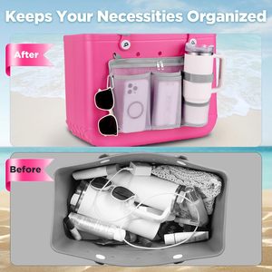 Organisateur de téléphone portable pour sac Bogg, compatible avec Stanley Yeti Owala, insert de rangement en maille, pochette de rangement - Product Image 3