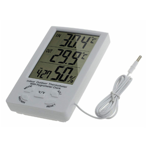 Thermomètre hygromètre numérique LCD de poche sans fil réglable J&R, pour l'intérieur et l'extérieur, OEM ODM certifié CE - Product Image 3