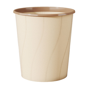 Waste <b>Bin</b> Cylindrical <b>Large</b> Capacity Lidless For Living Room Kitchen Bedroom Bathroom Dormitory Plastic Trash Can - Product Image 5