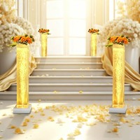 Lampe colonne à bulles d'eau LED en acrylique, colorée, pour décoration de mariage et allée, vente en gros, nouveauté