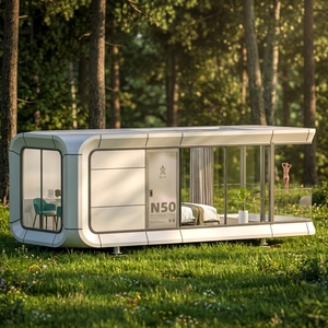 Casa Cápsula, Diseño Innovador para Hoteles Resort, Casa Modular Moderna en Contenedor, Estructura de Acero <span class=keywords><strong>Apicol</strong></span>, Forma Redonda, Transpirable, para Resort - Product Image 1