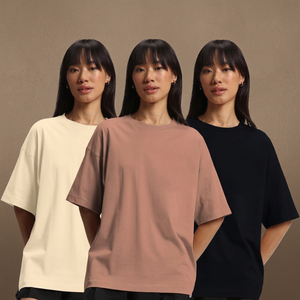 T-shirt pour femme de haute qualité, 100% coton, 230 GSM, décontracté, à épaules tombantes, respirant, écologique, imprimé uni, couleur unie - Product Image 2