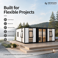 Nouvelle Maison Conteneur Moderne Newgen Development, Modèle 20FT, Conception Rectangulaire Respirante, Unité de Vie Modulaire Préfabriquée Compacte pour