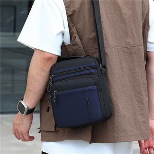Men's Crossbody Bag Oxford Cloth 7 Inch Multifunctional Lightweight Shoulder Bag For Everyday Use - Product Image 1