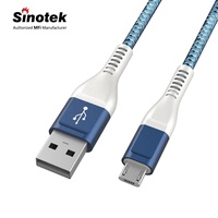 Terbaik Murah Standar A Ke Micro B Power Sync USB Pengisian Kabel Data 1 2 3M Grosir Kabel Kabel