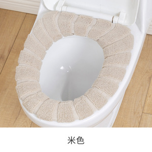 เบาะรองนั่งชักโครกแบบหนาสำหรับฤดูหนาวสามารถซักได้สี่ฤดูใช้ได้กับครัวเรือนทั่วไป - Product Image 5
