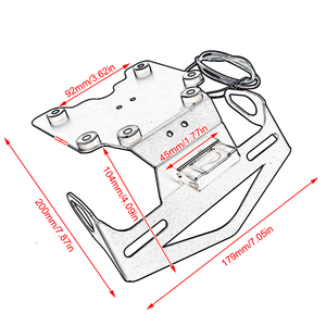 Amaha enere <span class=keywords><strong>700</strong></span> 2019 2020 2021 Motorcycle oreja icense late Old raqueta AIL idy Ender ccessories - Product Image 3