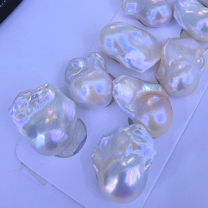 15 * 20mm Ngọc trai đuôi cá Edison <span class=keywords><strong>Baroque</strong></span> Ngọc trai nước ngọt tự nhiên nguyên khối Phiên bản hoàn chỉnh Đôi bông tai - Product Image 5