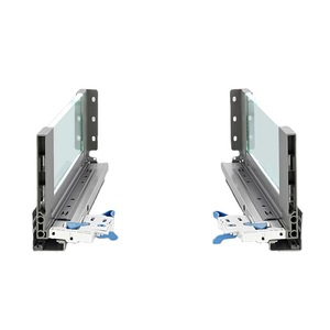 Full Extension Drawer <strong>Slides</strong> Custom Adjustable Rail <strong>Slide</strong> Rail Glass Riding <strong>Slide</strong> Rail with Led - Product Image 1