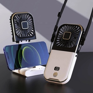 Ventilador de Mano Ultra Delgado, Mini Ventilador Portátil Recargable con Banco de Energía de 3000 mAh, Soporte Plegable para Teléfono - Product Image 6