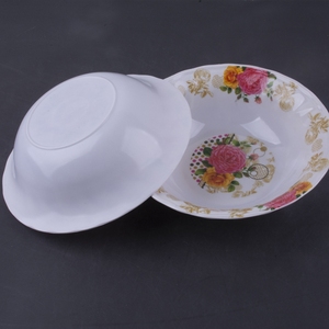 Tazón de plástico para servir comida de uso doméstico personalizado al por mayor, tazón de sopa de arroz de melamina redondo con patrón de flores de 6/7/8/9 pulgadas - Product Image 6