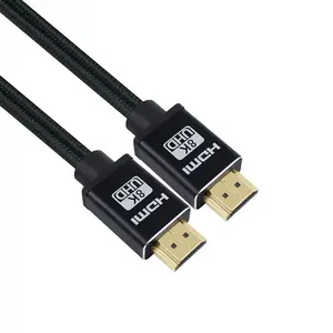 Cabo HDMI 2.1 de alta velocidade 8K cabo hdmi Ultra HD 48 Gbps cabo hdmi 8K@60Hz,4K@120Hz eARC HDR para tvbox certificado OEM