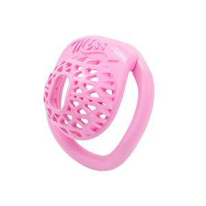 Nueva Jaula de Castidad Masculina de Plástico Rosa Impresa en <span class=keywords><strong>3D</strong></span>, Pequeña, Micro, Linda, para Hombres, <span class=keywords><strong>Juego</strong></span> de Bloqueo de Pene para Mascotas, Juegos de Cuckold para Adultos - Product Image 6