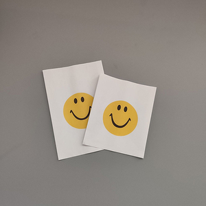 Sac en papier kraft blanc enduit de PE pour frites à emporter, emballage anti-graisse pour gâteaux - Product Image 1