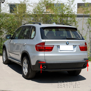 Reflector de Parachoques Trasero para BMW X5 E70 2007-2010, Forma de Menisco Rojo, LED 5050 Compatible - Product Image 5