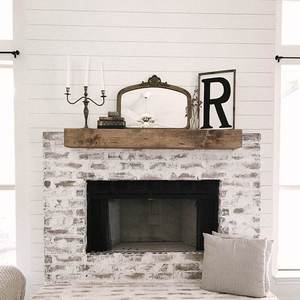 Estante <span class=keywords><strong>para</strong></span> <span class=keywords><strong>Chimenea</strong></span> de 36-72 Pulgadas <span class=keywords><strong>para</strong></span> Decoración, Estante de Madera <span class=keywords><strong>para</strong></span> <span class=keywords><strong>Chimenea</strong></span>, Repisa <span class=keywords><strong>para</strong></span> <span class=keywords><strong>Chimenea</strong></span> Estilo Rústico - Product Image 4