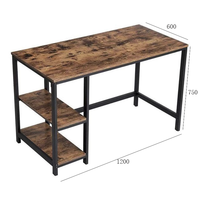 Bureau d'ordinateur avec étagères