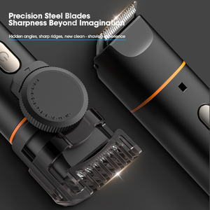 New resuxi LK-888 người đàn ông chải chuốt Kit IPX6 cơ thể tóc Clipper 5 trong 1 râu có thể thay thế sạc cơ sở 8500rpm chính xác lưỡi thép - Product Image 4